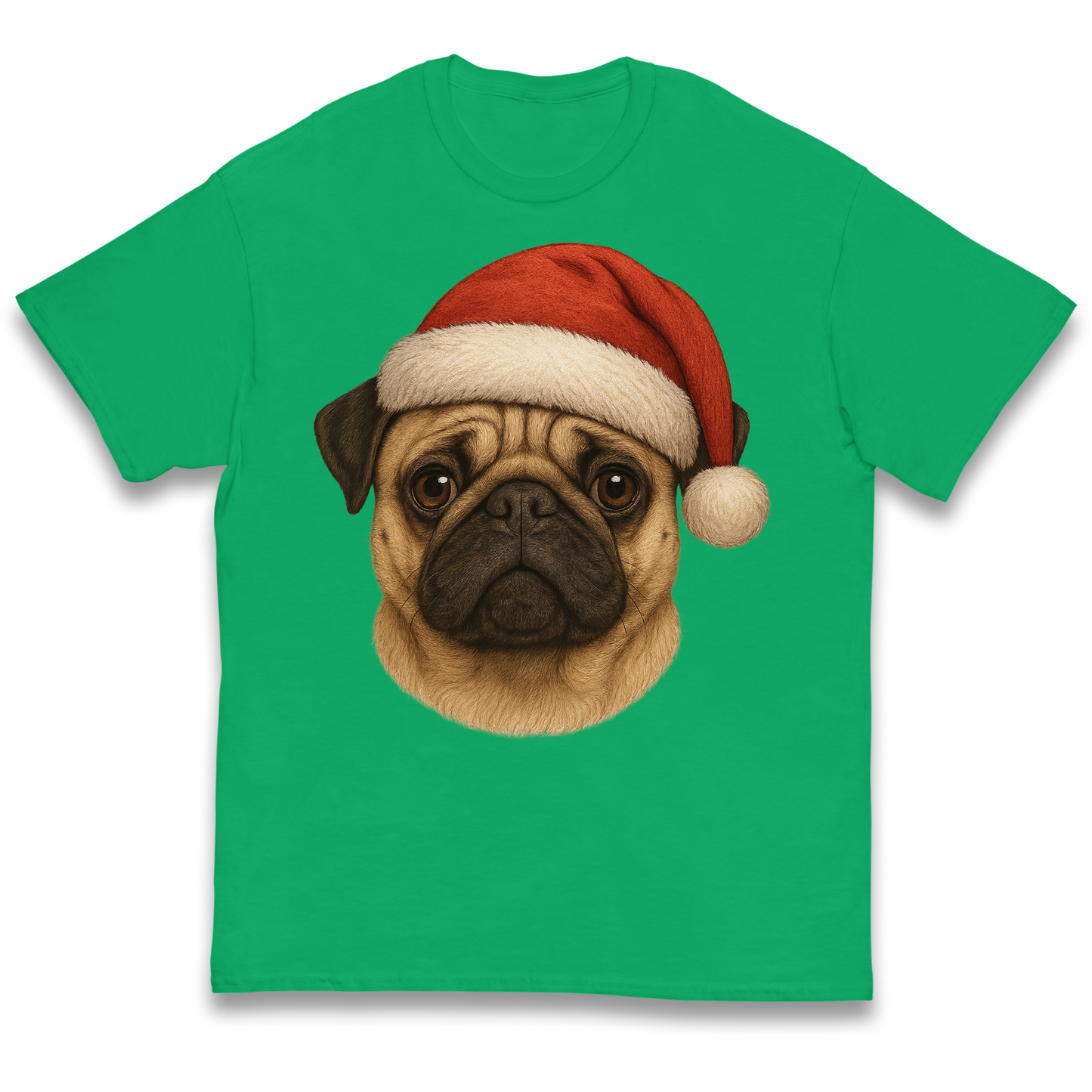 Pug Face Christmas kids t shirt