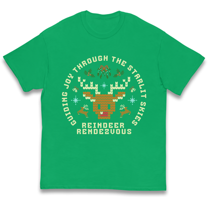 Reindeer Rendezvous Christmas kids t shirt