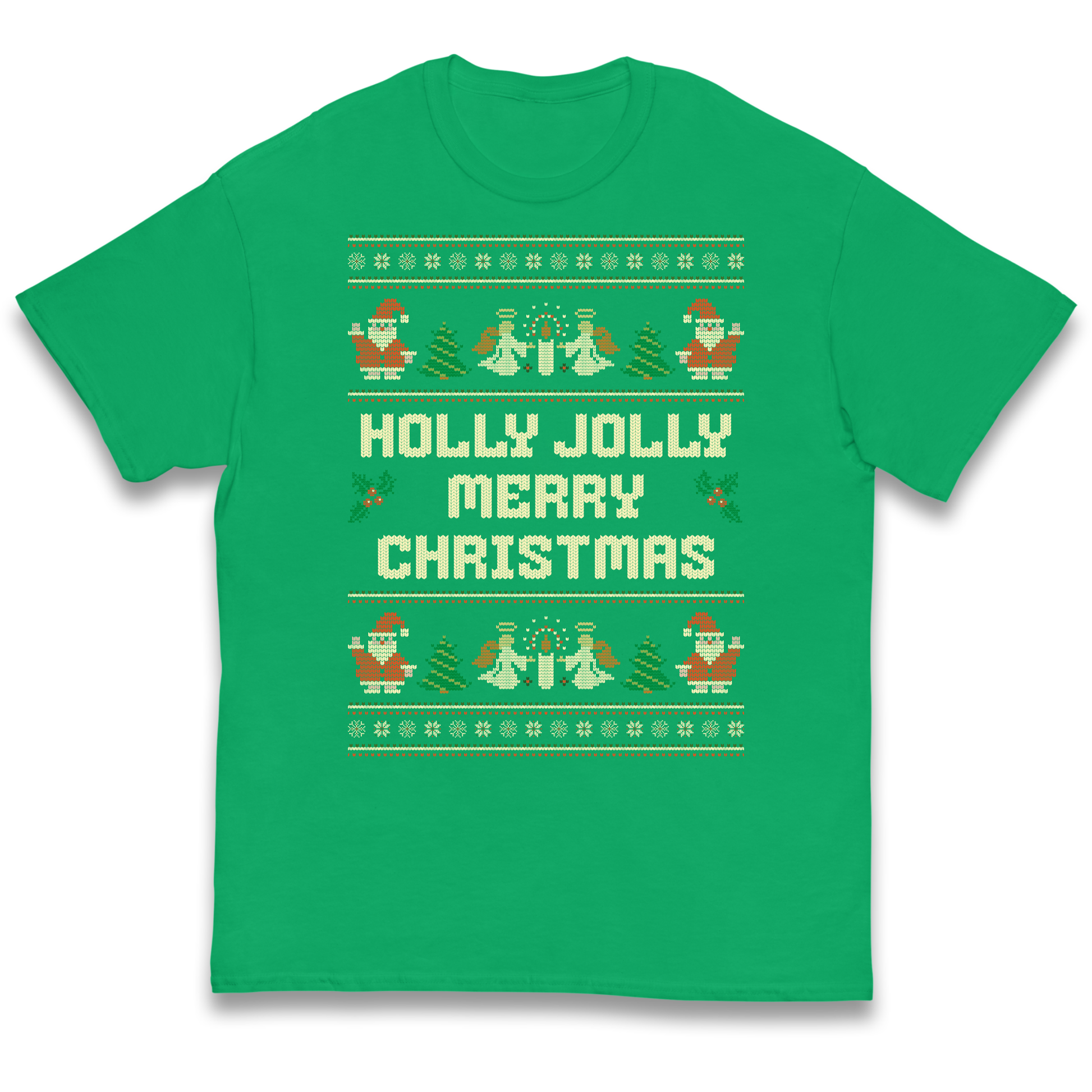 Holly Jolly Merry Christmas kids t shirt