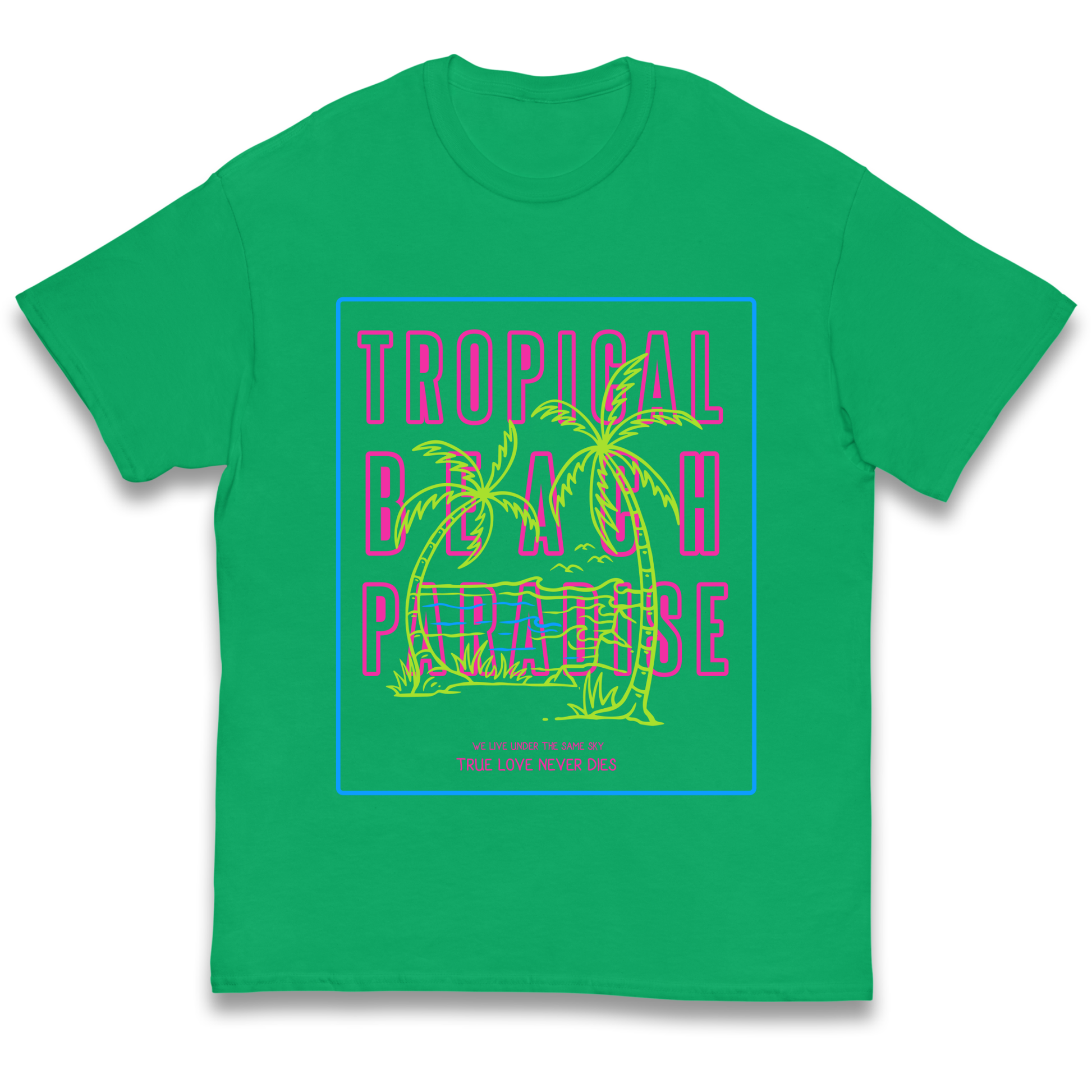 Tropical Beach Paradise kids t shirt