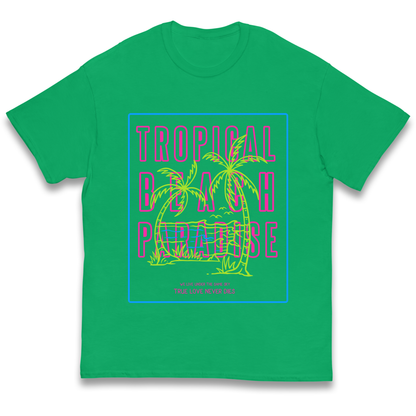 Tropical Beach Paradise kids t shirt