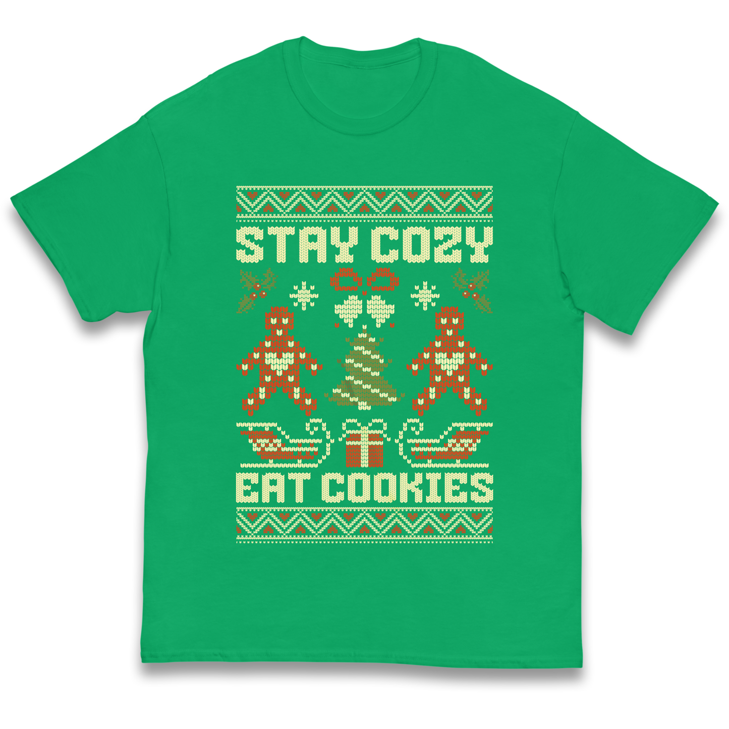 Stay Cozy Eat Cookies Christmas kids t shirt
