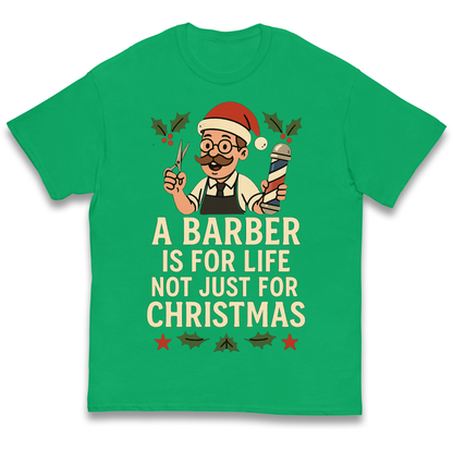 Barber Christmas Kids T Shirt