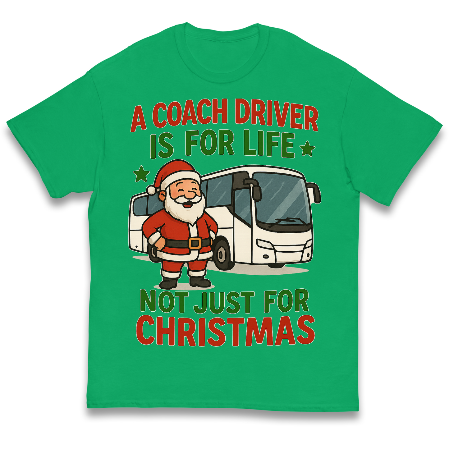 Coach Driver Christmas Kids T Shirt