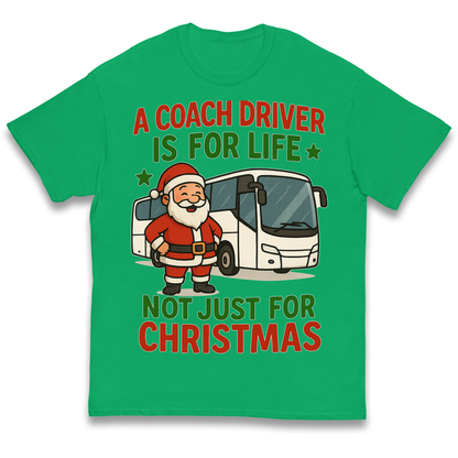 Coach Driver Christmas Kids T Shirt