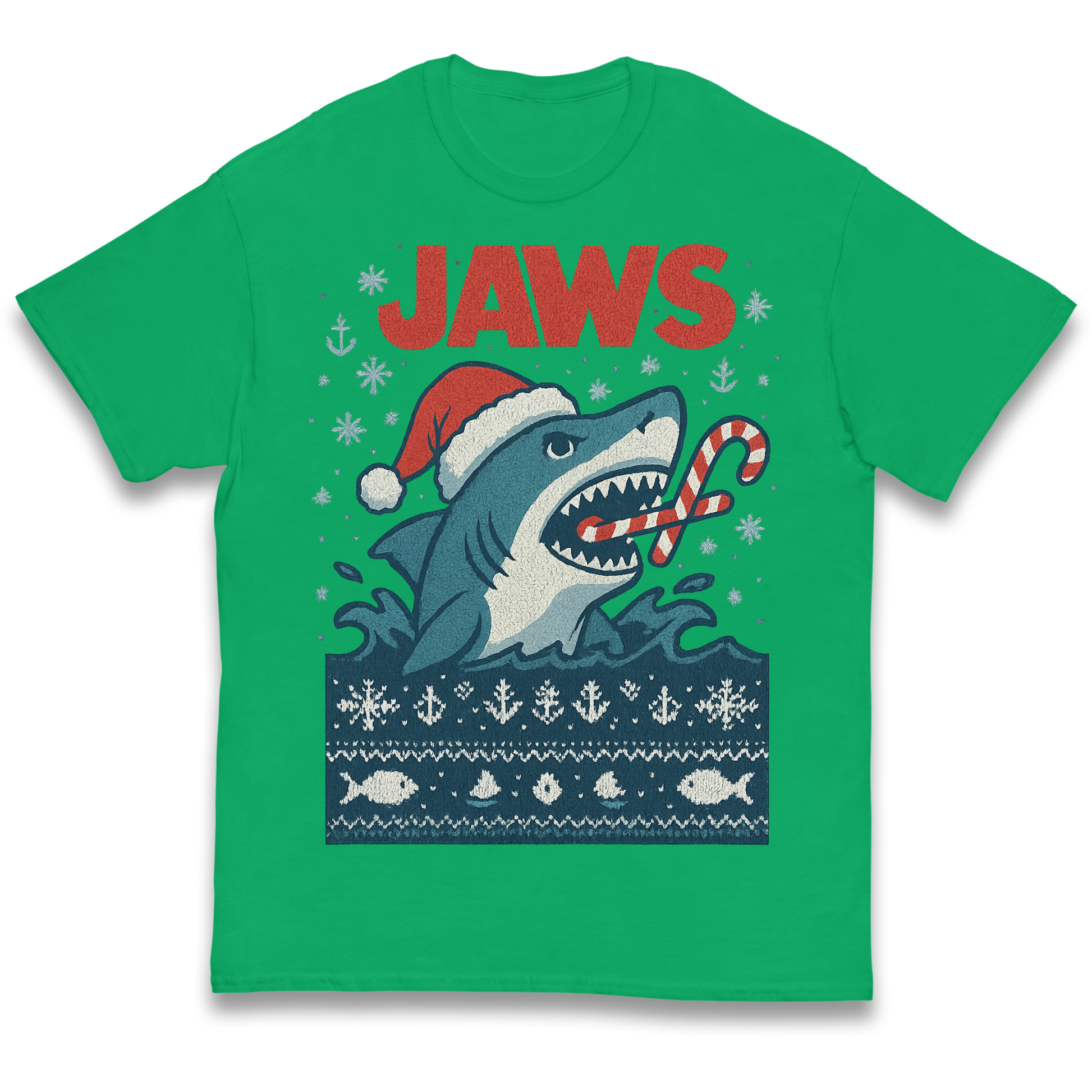 Jaws Christmas kids t shirt