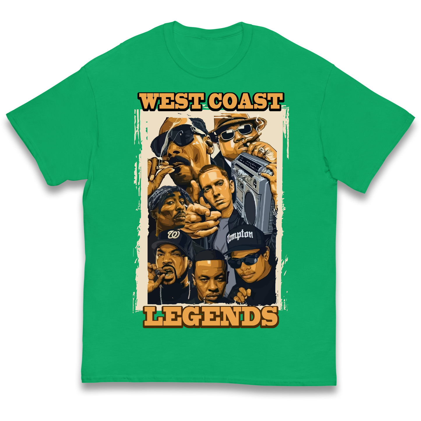 West Coast Legends Rappers kids t shirt