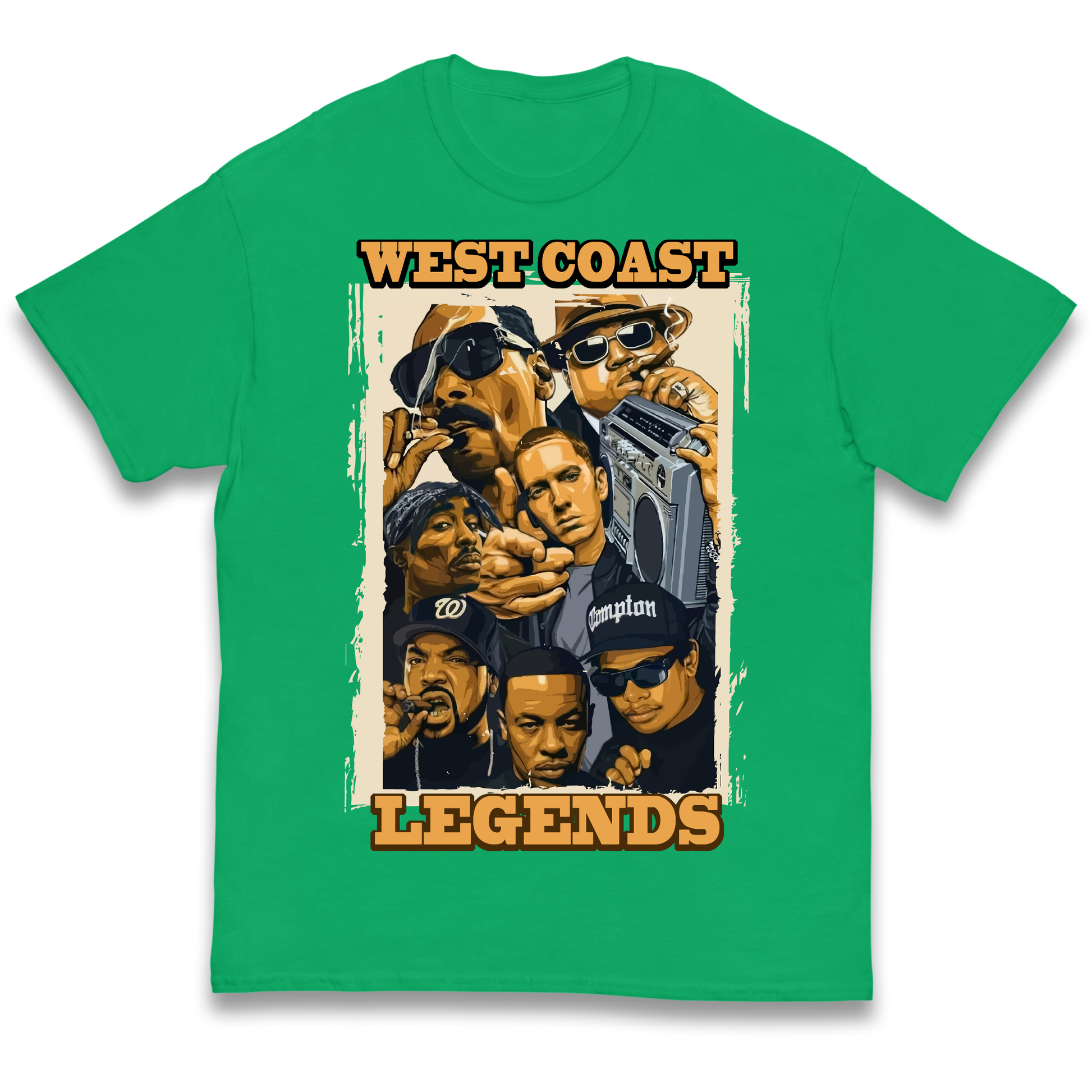 West Coast Legends Rappers kids t shirt