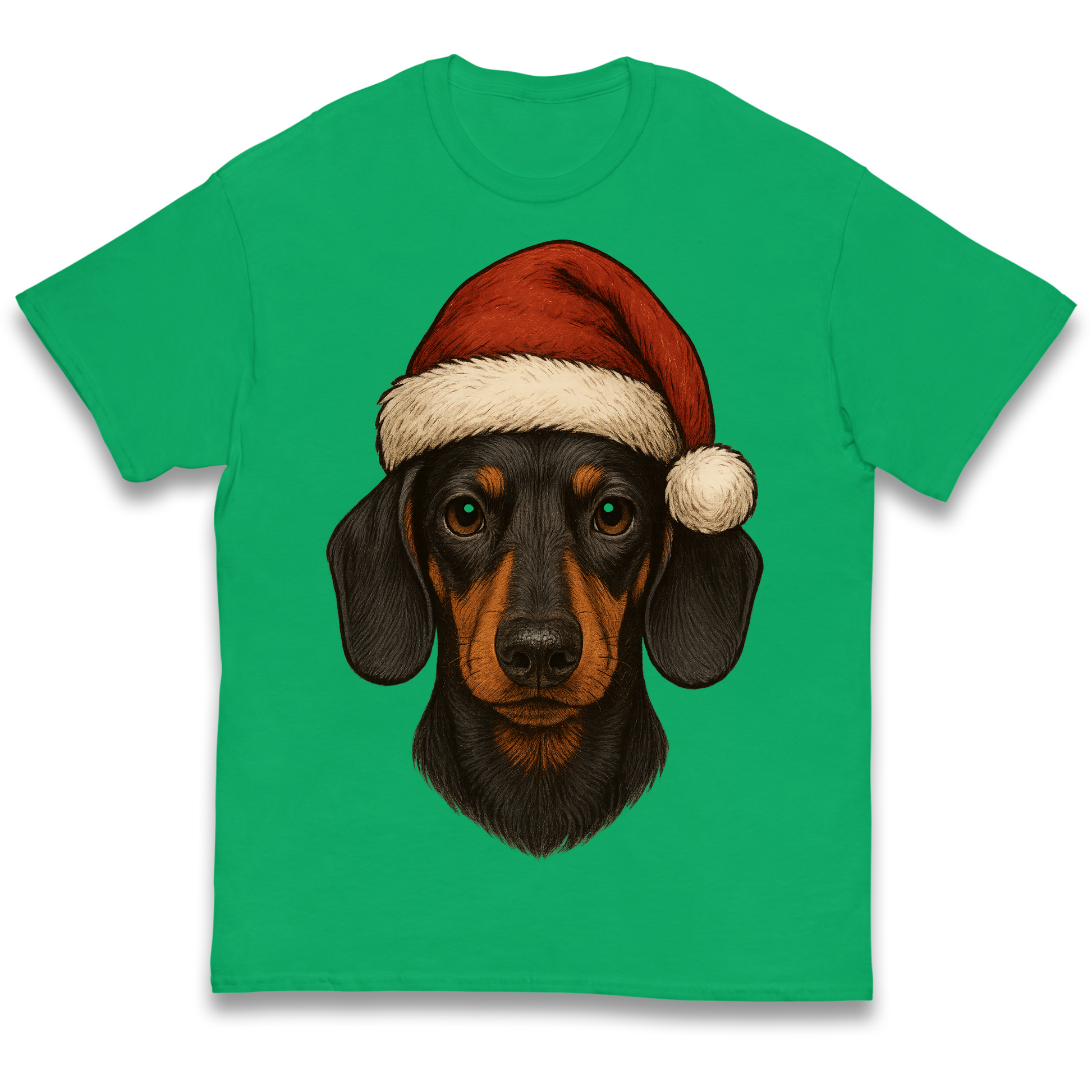 Sausage Dog Christmas Kids T Shirt