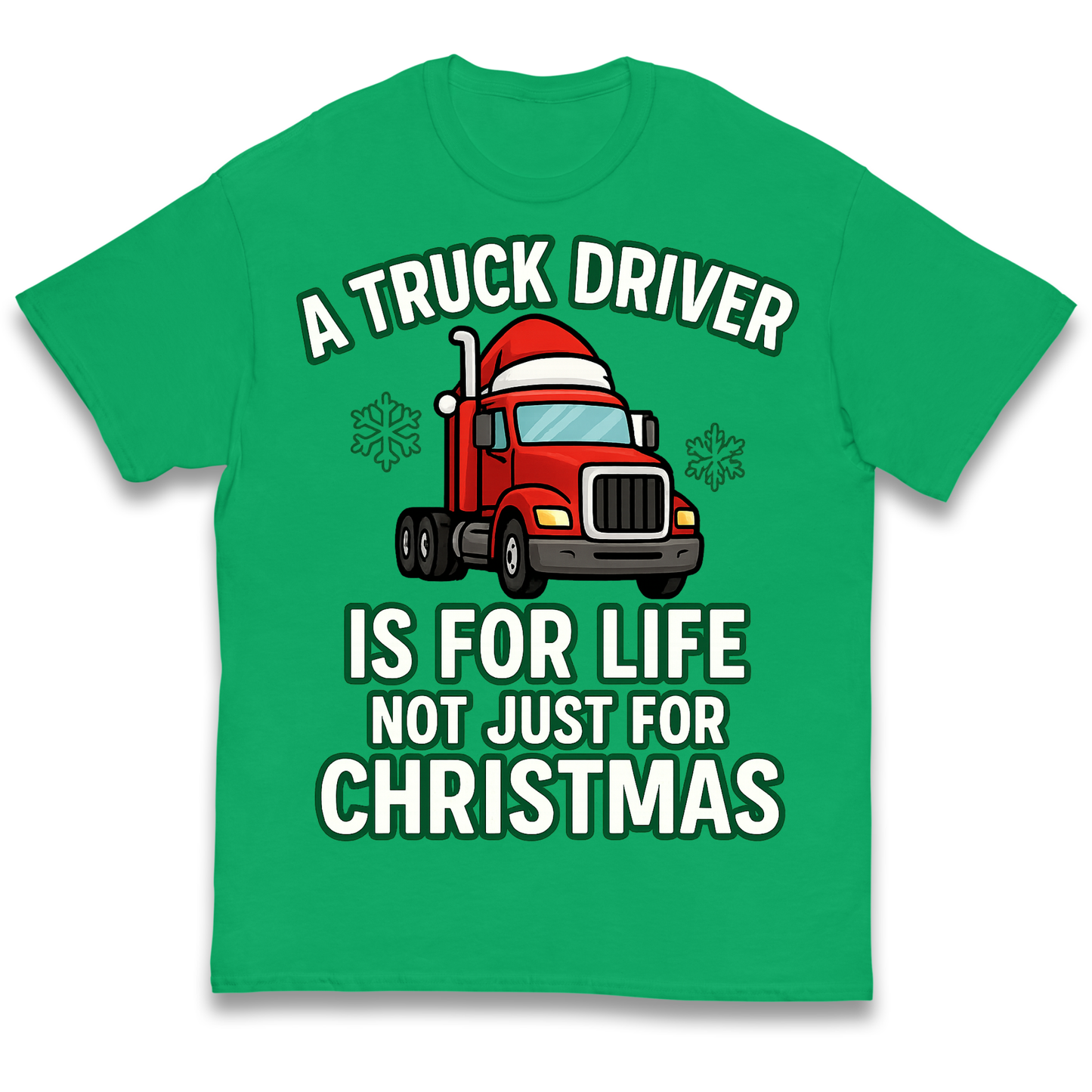 Truck Driver Christmas Kids T Shirt