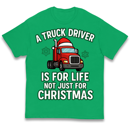 Truck Driver Christmas Kids T Shirt