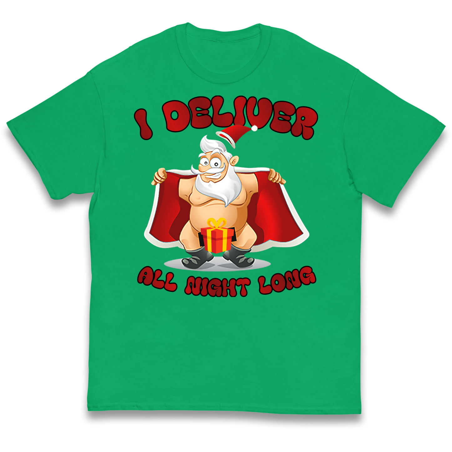 Santa Claus I Deliver All Night Long Christmas kids t shirt