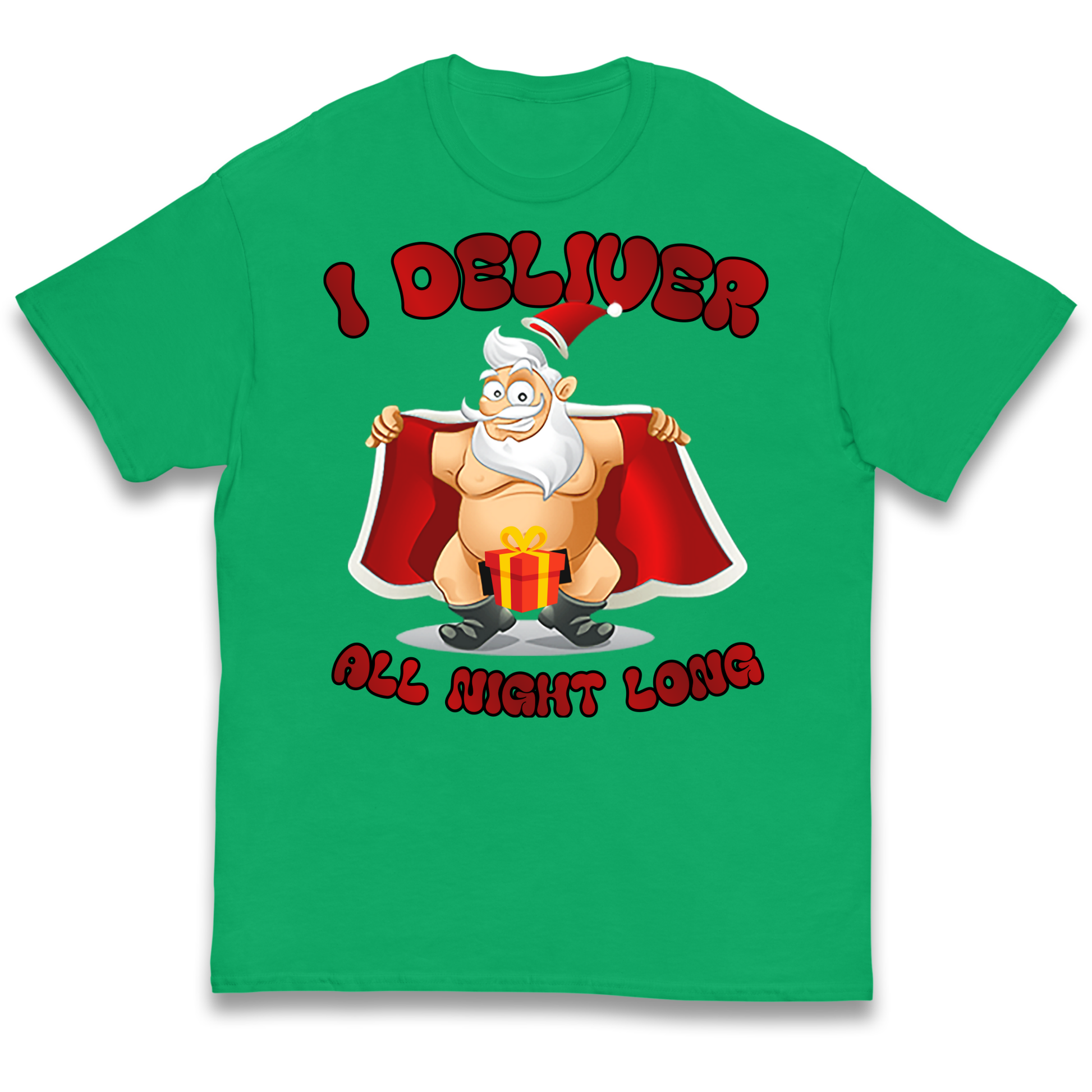 Santa Claus I Deliver All Night Long Christmas kids t shirt