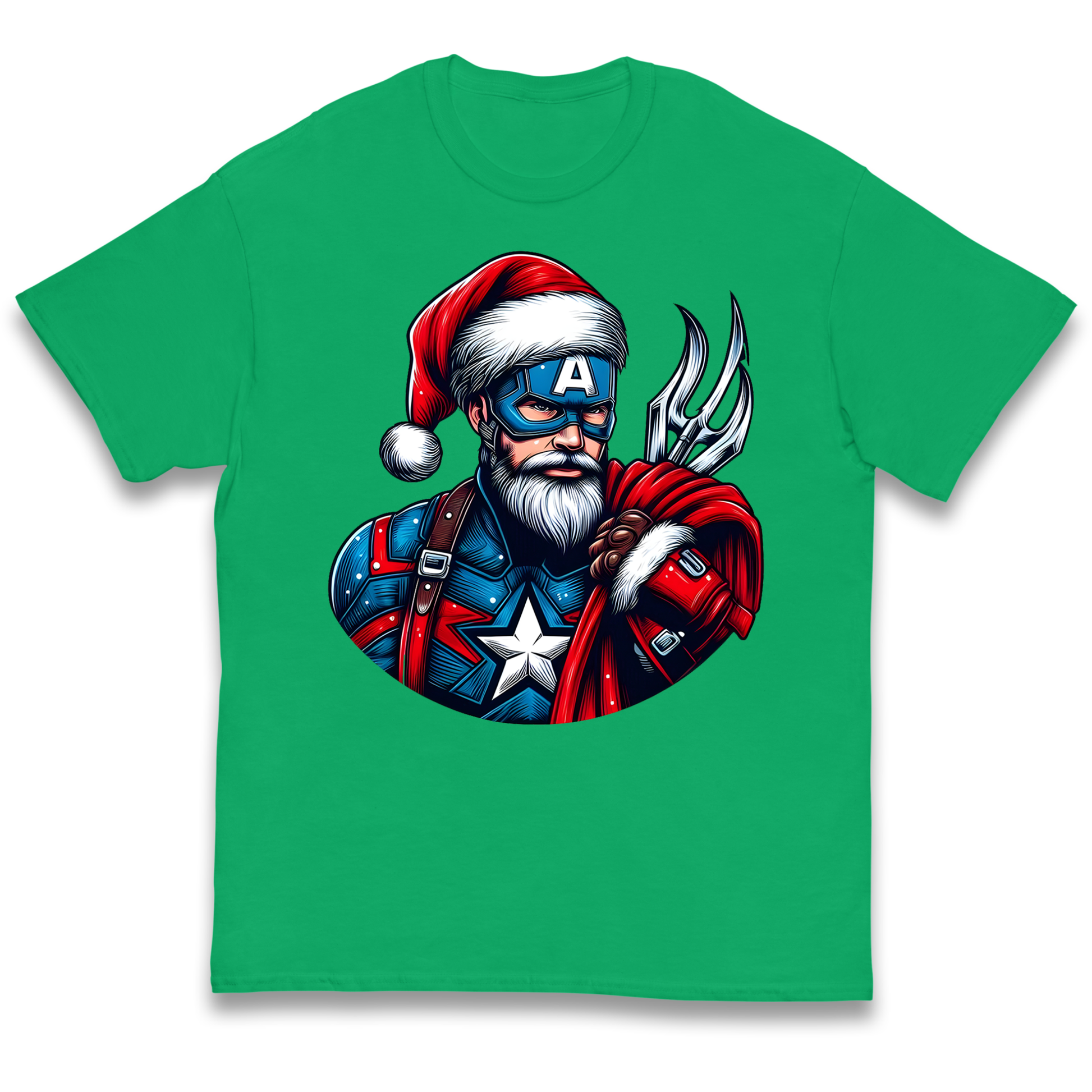 Captain America Santa kids t shirt