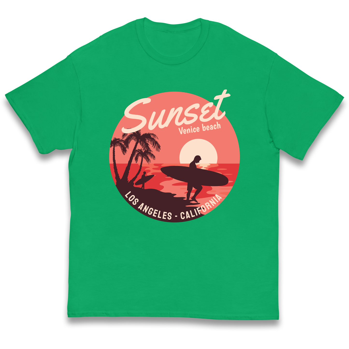 Sunset Venice Beach kids t shirt