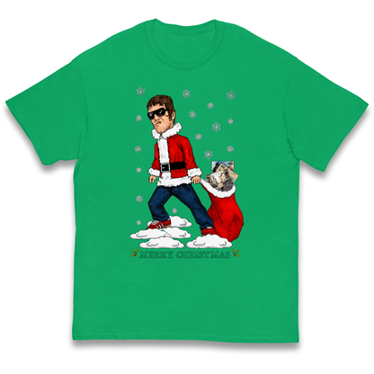 Liam Gallagher Christmas Santa kids t shirt