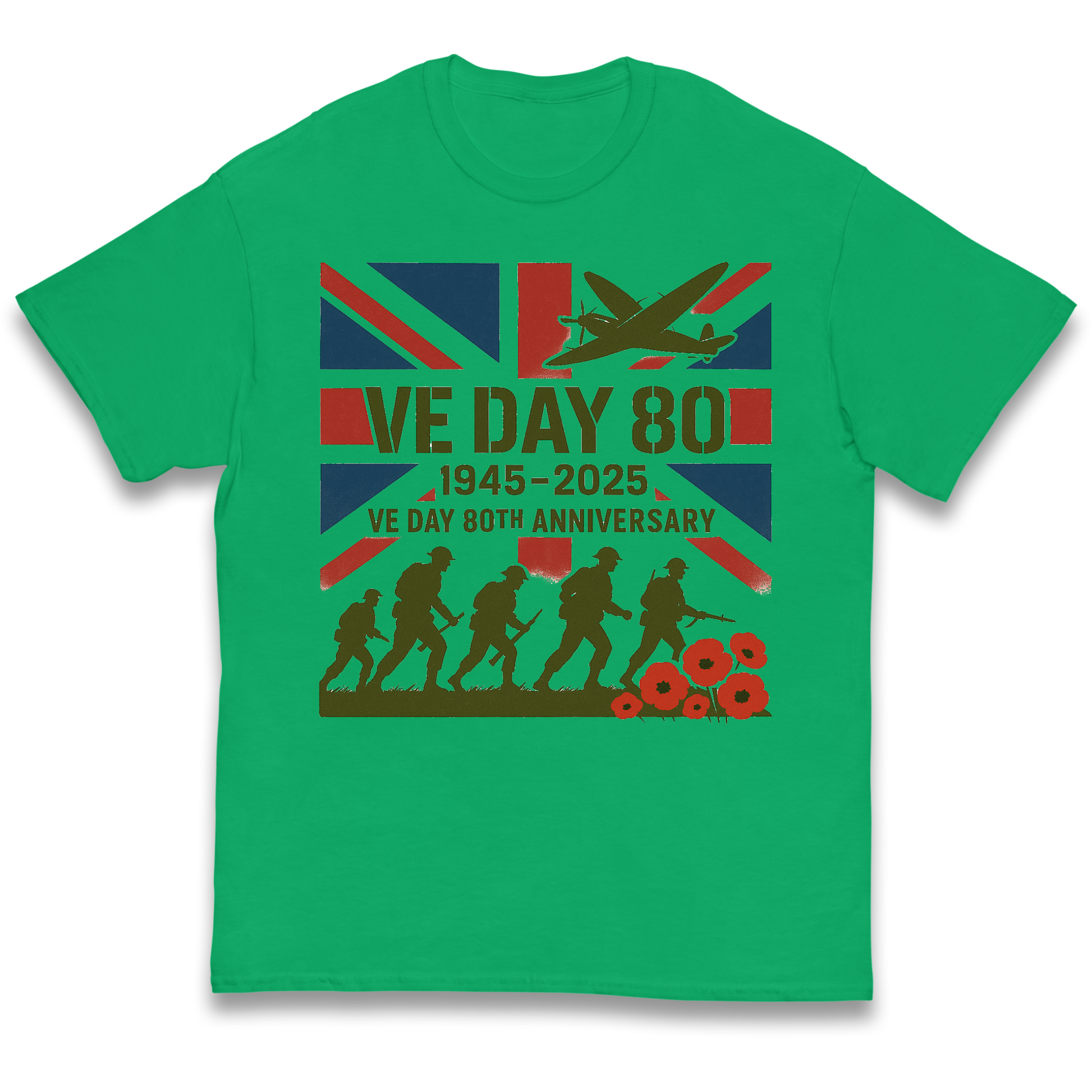 VE Day 80th Anniversary 1945 2025 kids t shirt