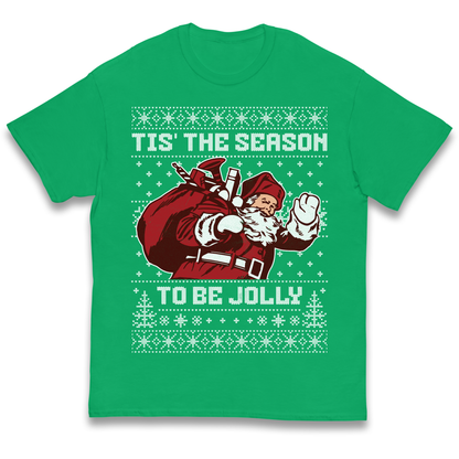Tis The Season To Be Jolly Christmas kids t shirt