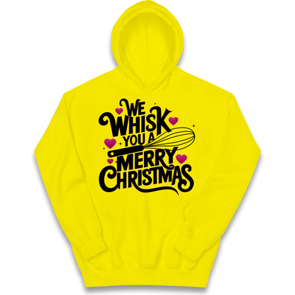 We Whisk You a Merry Christmas kids hoodie