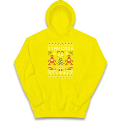 Stay Cozy Eat Cookies Christmas kids hoodie