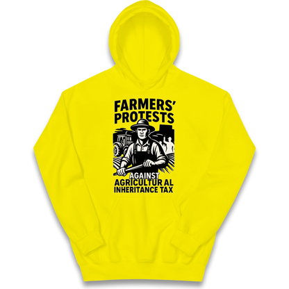 Farmers’ Protests Against Agricultural Inheritance Tax kids hoodie