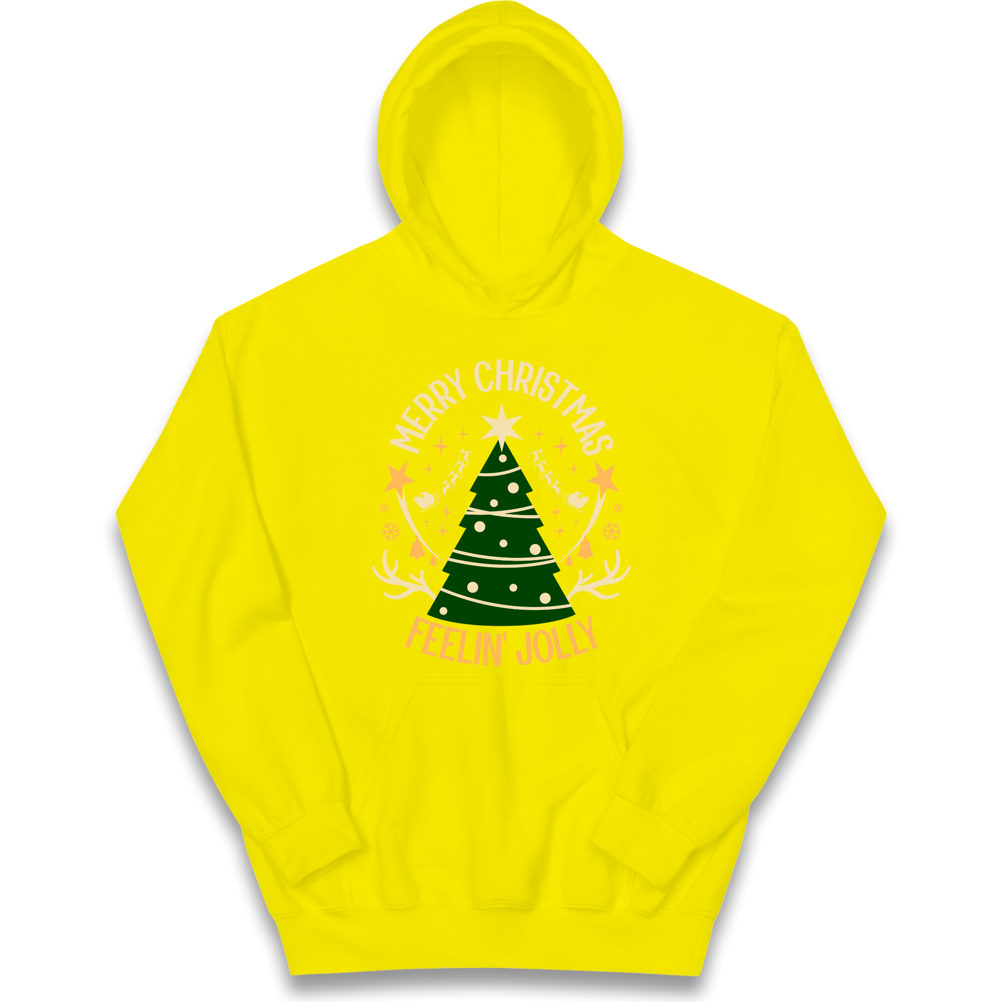Merry Christmas Feeling Jolly Christmas kids hoodie