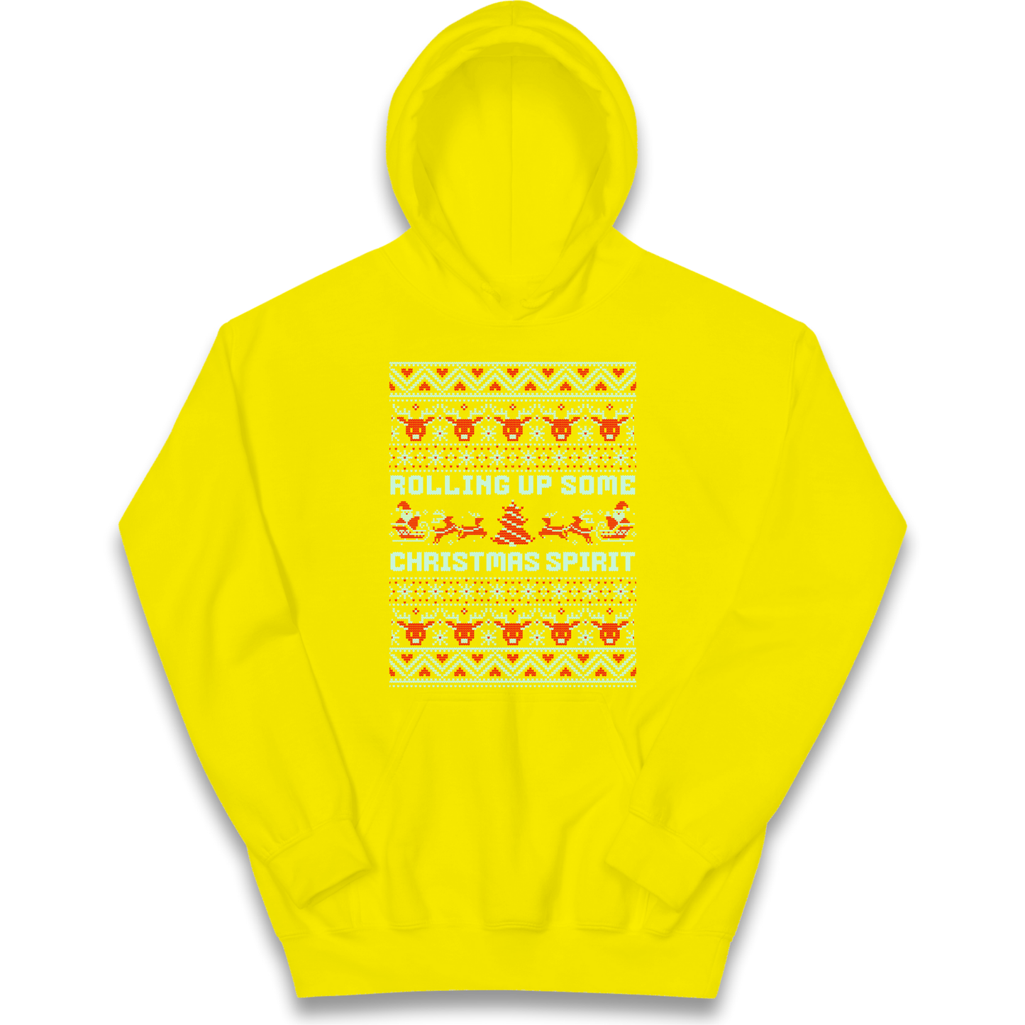 Rolling up Some Christmas Spirit kids hoodie