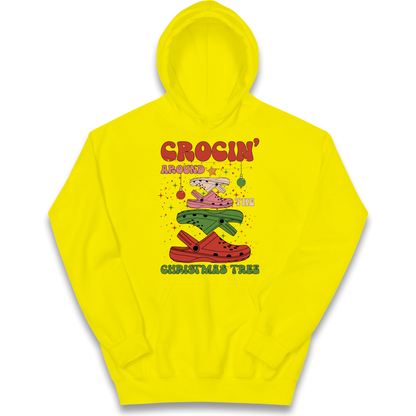 Crockin Around the Christmas Tree Christmas kids hoodie