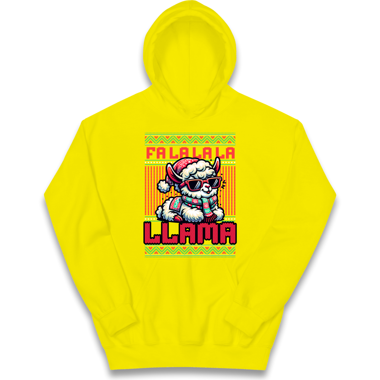 FA LA LA LA LLAMA kids hoodie