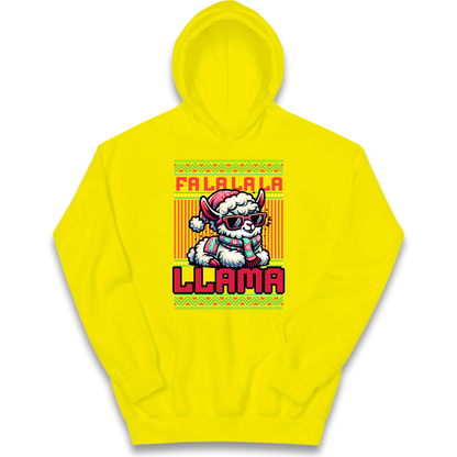 FA LA LA LA LLAMA kids hoodie