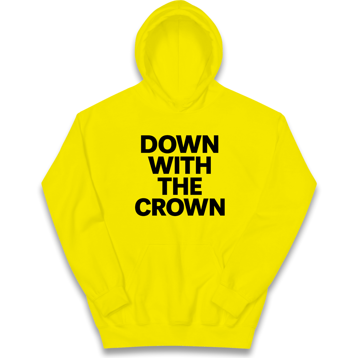 DOWN WITH THE CROWN kids hoodie