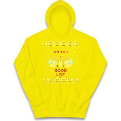 On The Good List Christmas kids hoodie