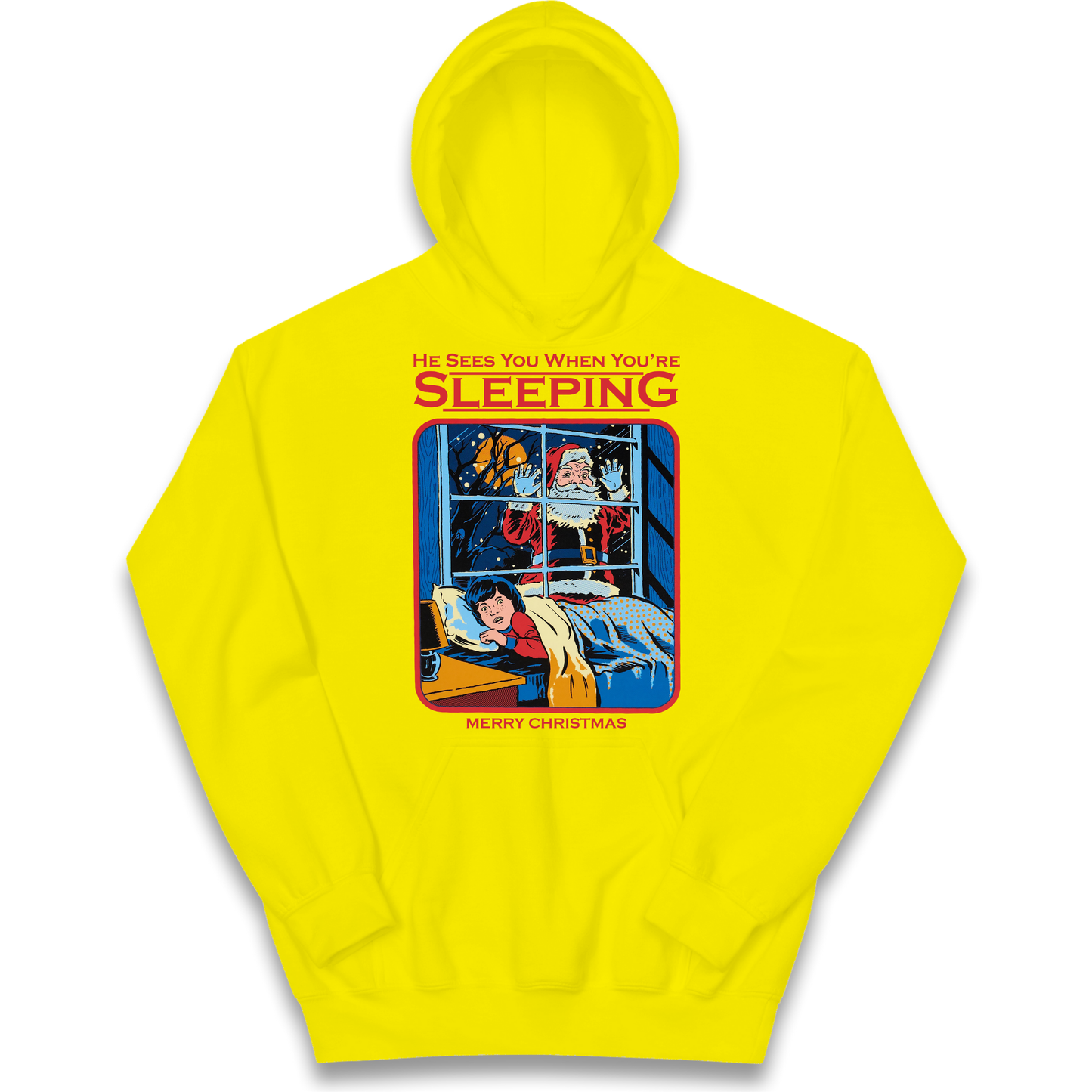 Creepy Santa Claus Christmas kids hoodie