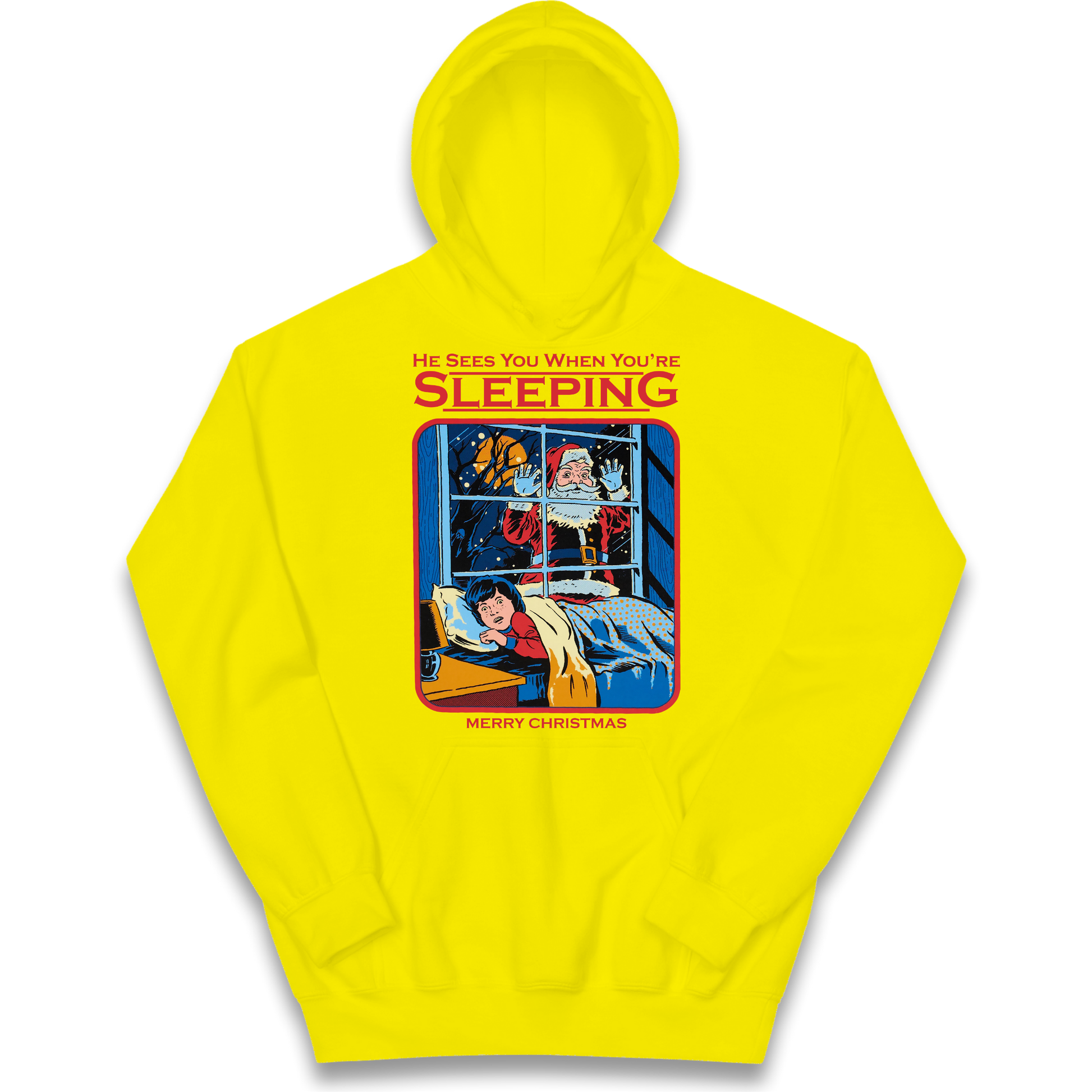 Creepy Santa Claus Christmas kids hoodie