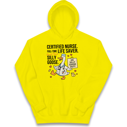 Full Time Nurse Part Time Silly Goose kids hoodie