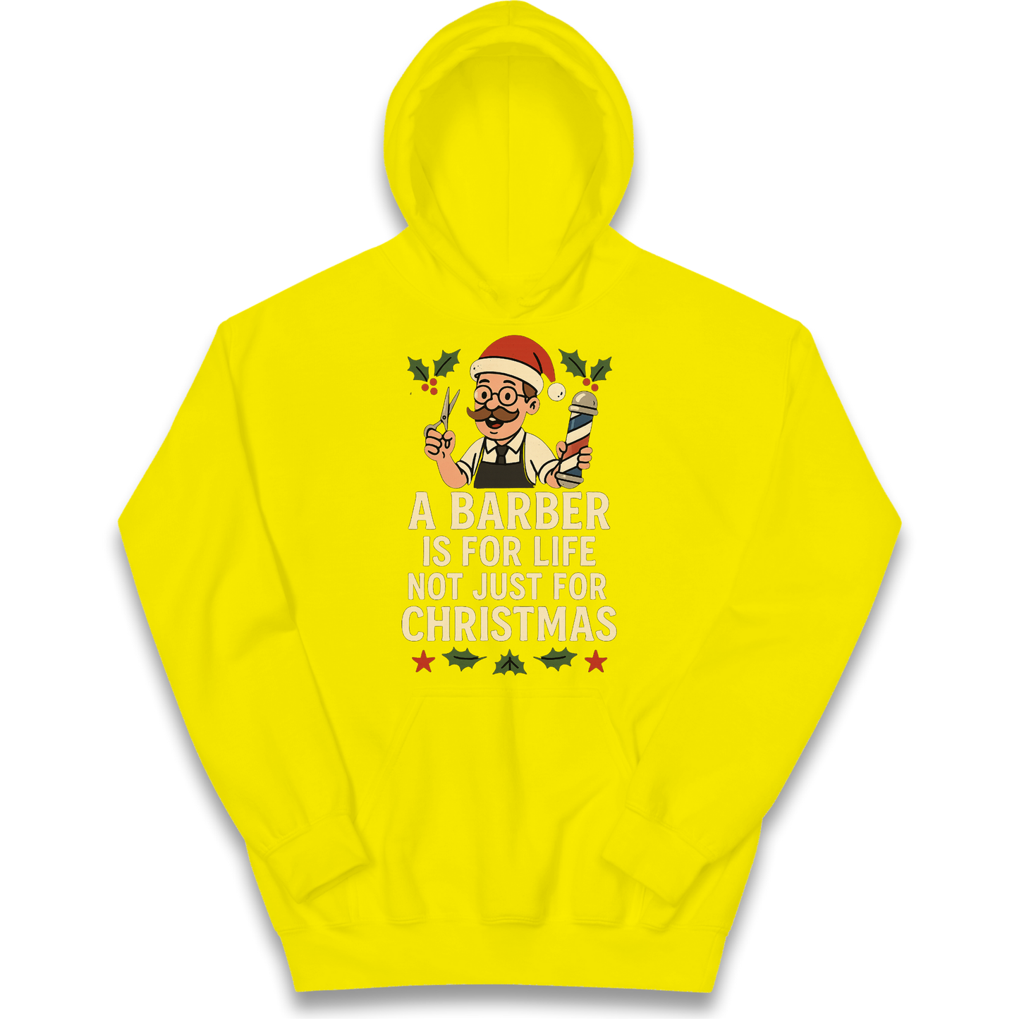 Barber Christmas Kids Hoodie