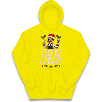 Barber Christmas Kids Hoodie