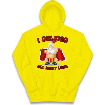 Santa Claus I Deliver All Night Long Christmas kids hoodie