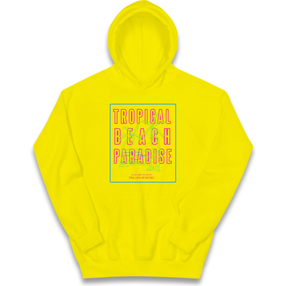 Tropical Beach Paradise kids hoodie