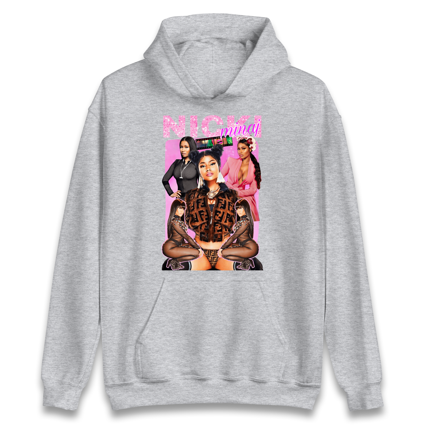 Nicki Minaj Pink Sparkle Bootleg Hoodie