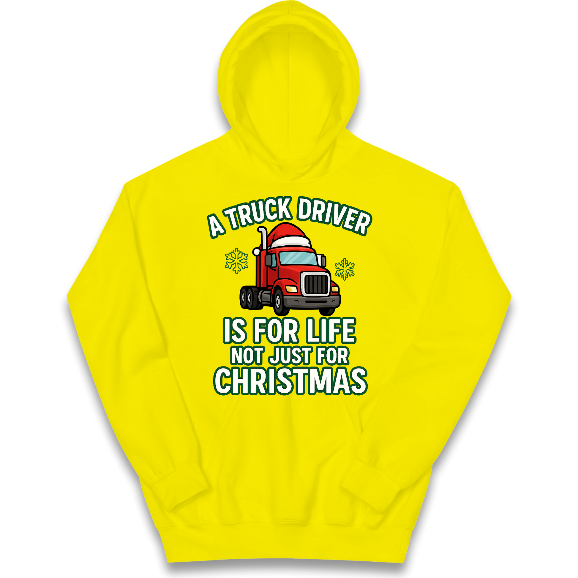 Truck Driver Christmas Kids Hoodie