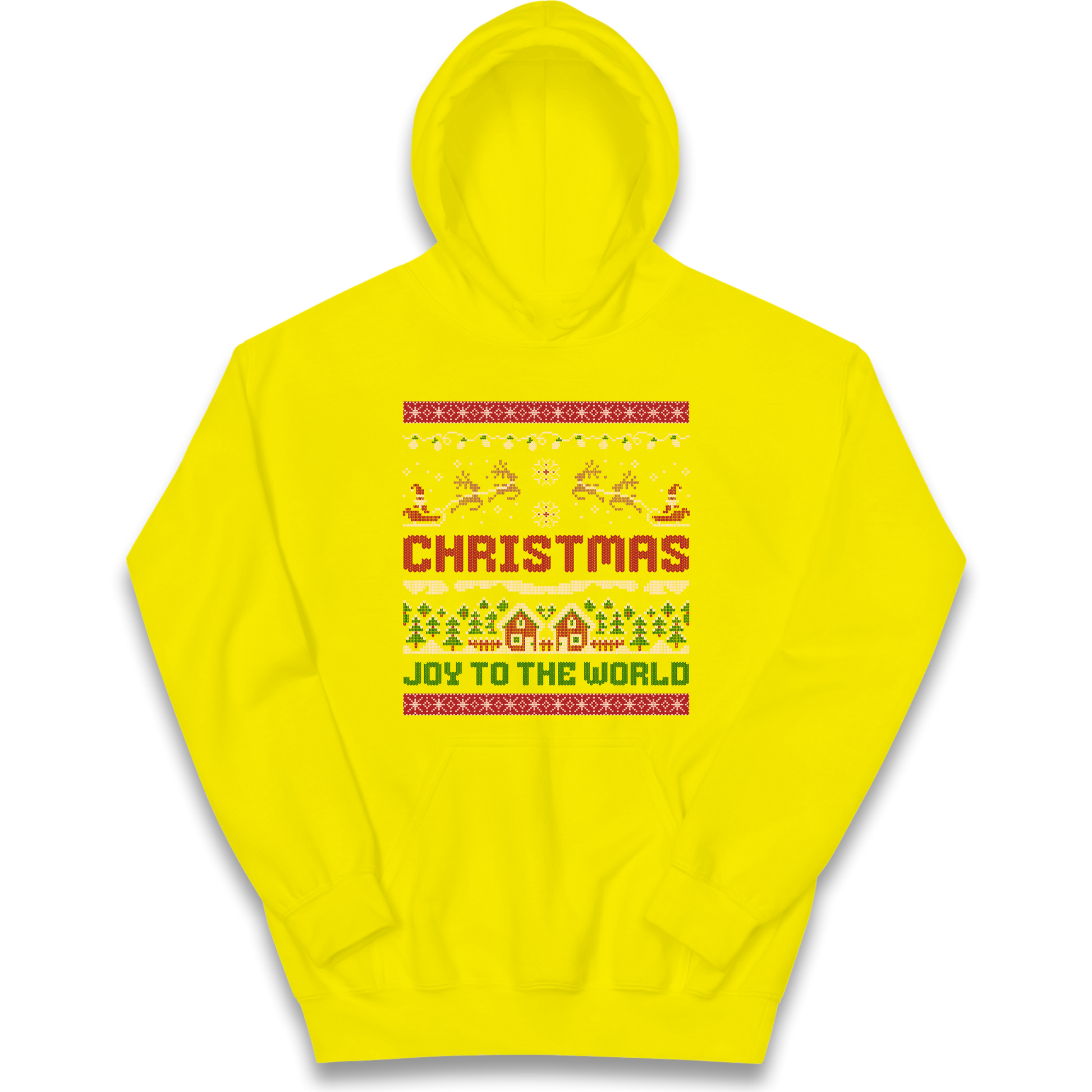 Christmas Joy to the World Christmas kids hoodie