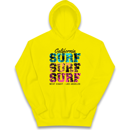 California Surf Surf Surf kids hoodie