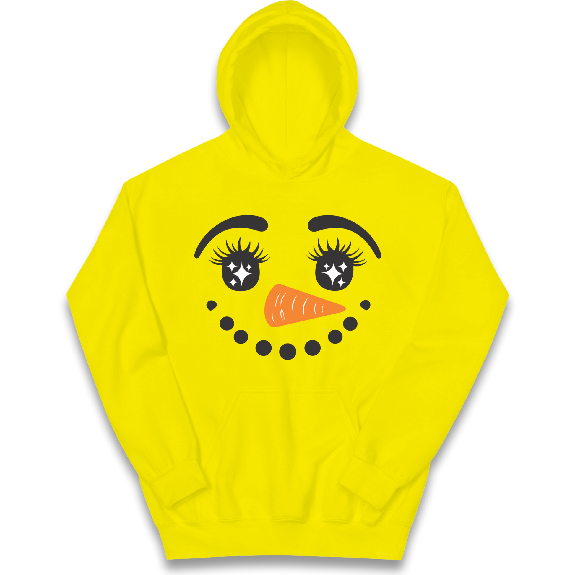 Snowman Face Christmas kids hoodie