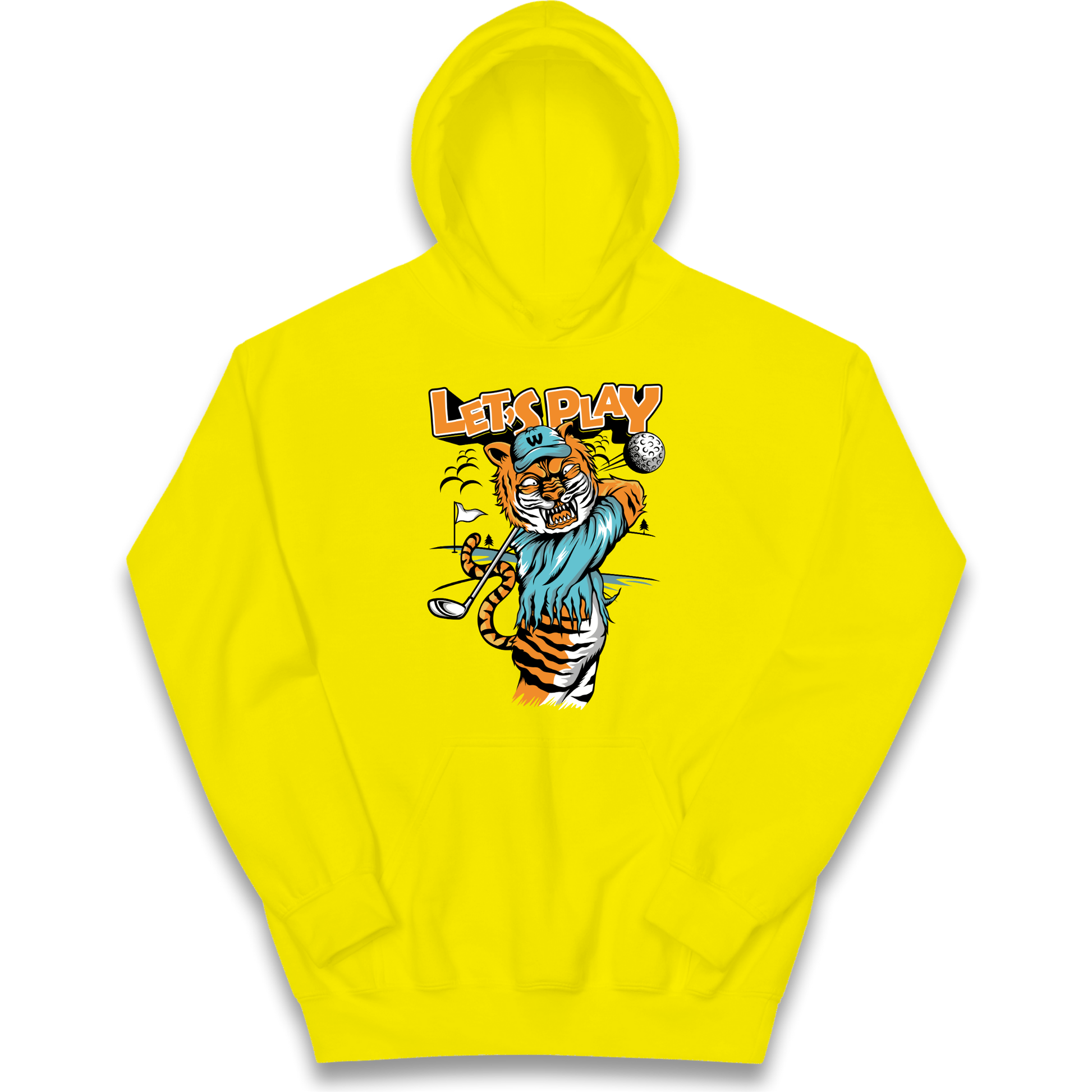 Lets Play Golf Tiger kids hoodie