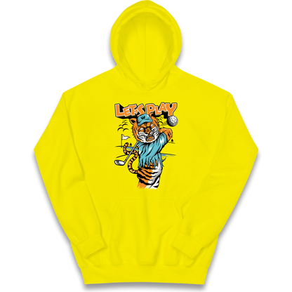 Lets Play Golf Tiger kids hoodie