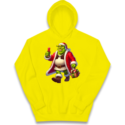Shrek Santa Candle kids hoodie