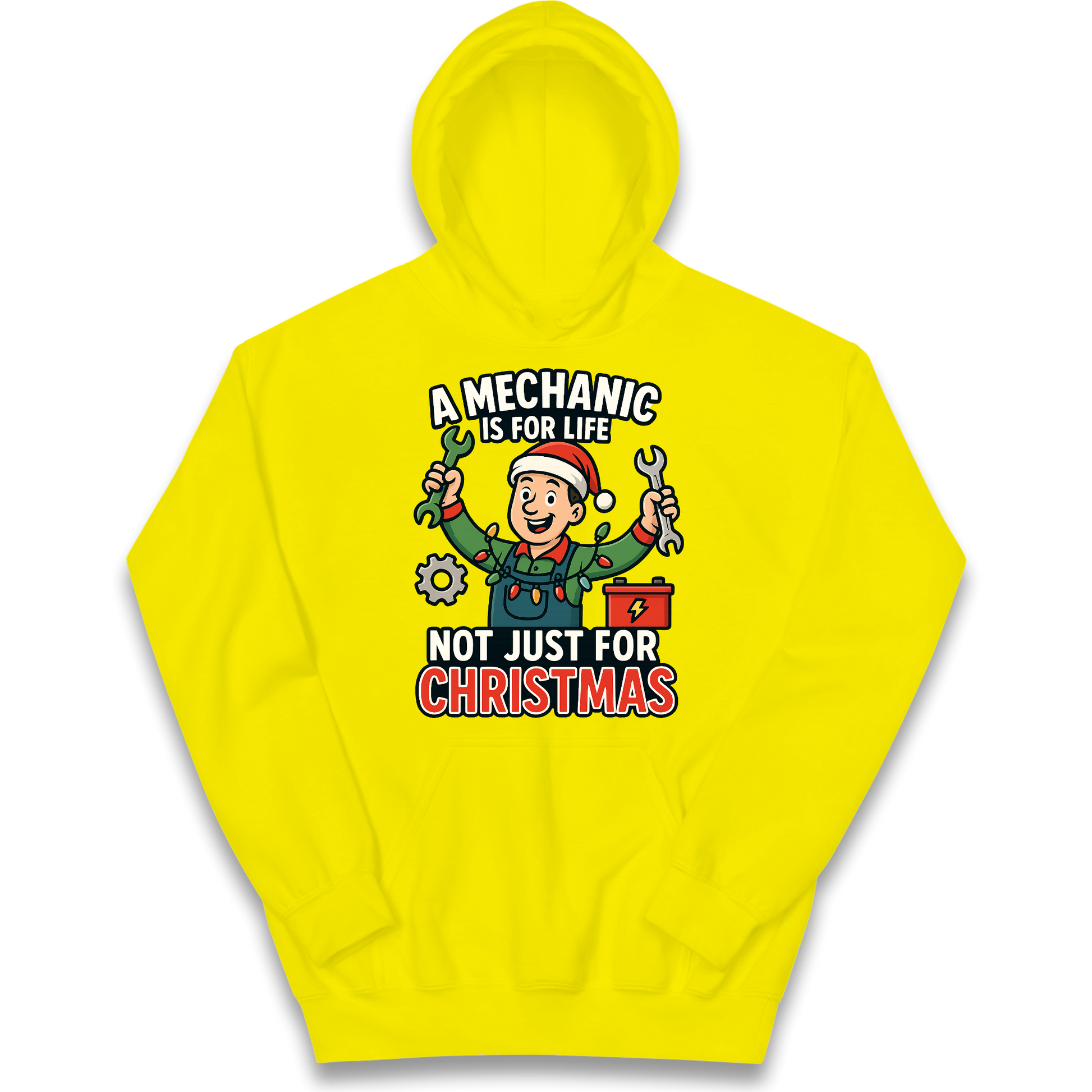 Mechanic Christmas Kids Hoodie