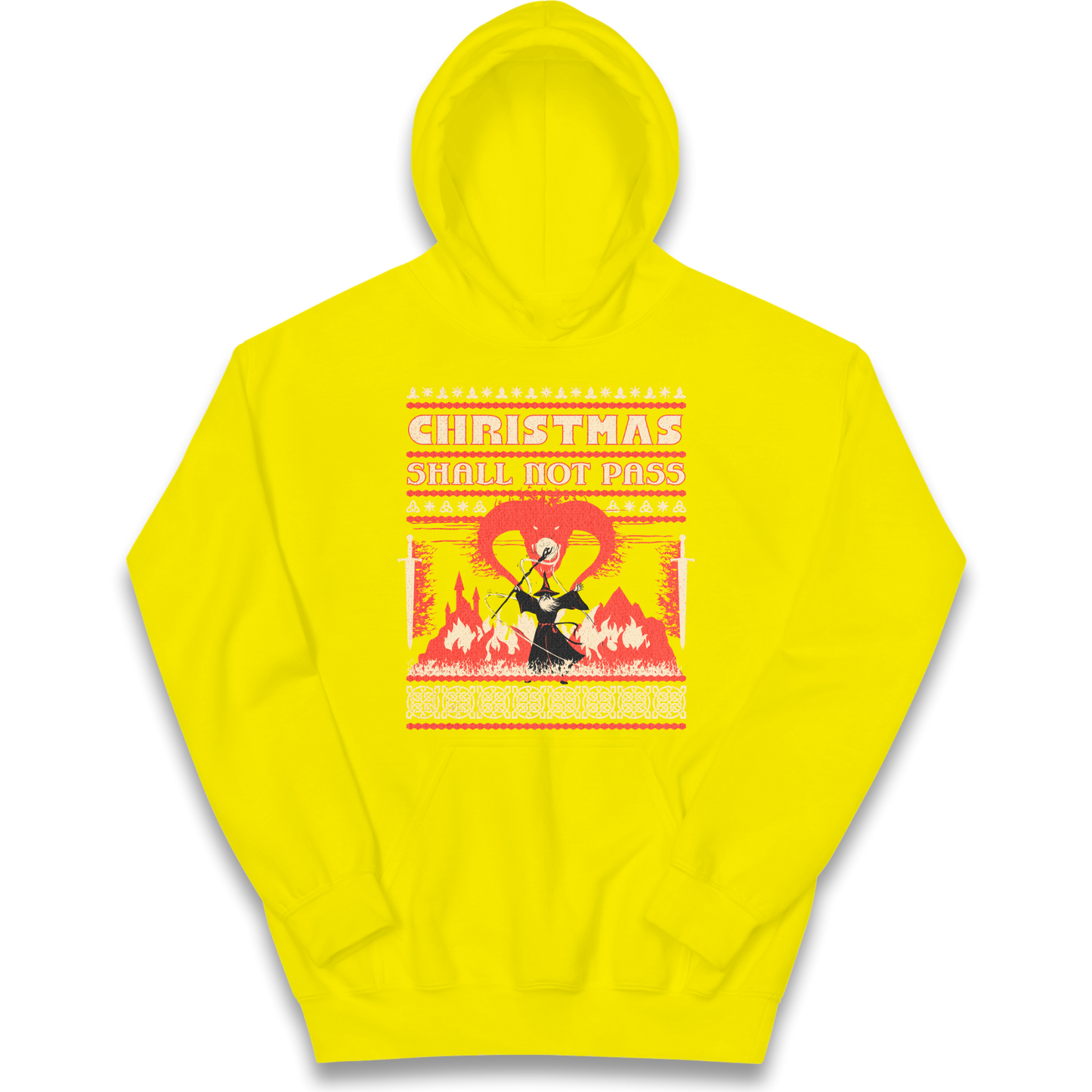 Christmas Shall Not Pass kids hoodie