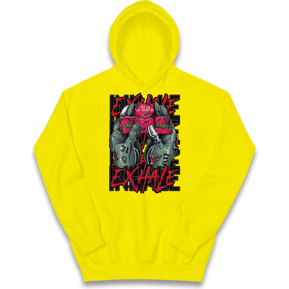 Inhale Exhale kids hoodie